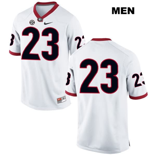 Georgia Bulldogs Men's Caleeb Roberson #23 NCAA No Name Authentic White Nike Stitched College Football Jersey EEZ0456EE